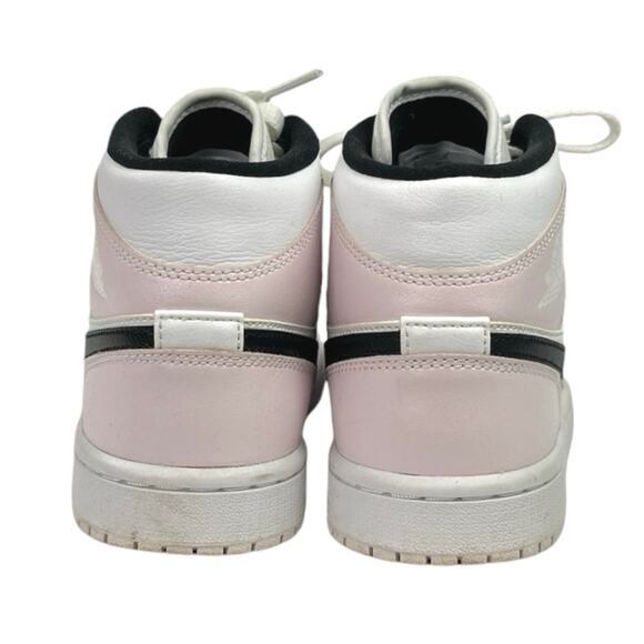 Nike Air Jordan Mid Barely Rose White Pink Lace Up Athletic Sneaker Shoes Size 6 - Picture 4 of 6